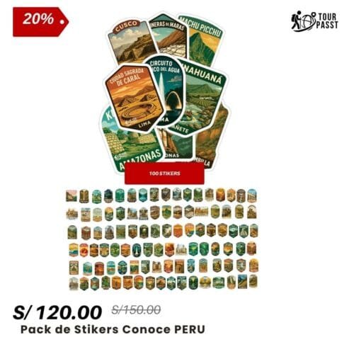 15 Pack Completo 100 Stickers Tourpasst